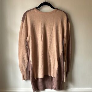J.Crew Colorblock Wool Sweater Hi-Lo Hem